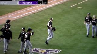 Bryant baseballs Alex Lane hits home run vs East Carolina [upl. by Adigun468]