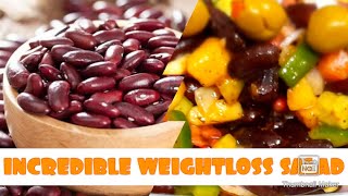 MEXICAN SALAD HIGH PROTEIN BEAN SALAD RED KIDNEY BEAN SALAD RAJMA Weightless Recipie لال لوبیا [upl. by Karlan]