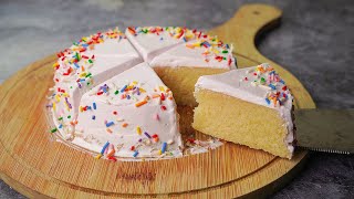 3 Min Birthday Cake in Microwave  Instant Vanilla Birthday Cake Recipe  Yummy [upl. by Sandell574]