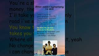 The Verve  Bitter Sweet Symphony Lyrics shorts [upl. by Adlih]