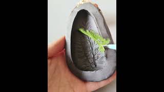 Plant Rubbing Stone Night Light DIY Tutorial 🌿💡 [upl. by Ynoep]