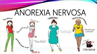 Anorexia nervosa and bulimia nervosa in hindiEng  Mental health nursing in 20 videos  gnm 2nd [upl. by Lyrem]