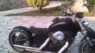 BOBBER HONDA STEED 600 EXHAUST SOUND [upl. by Chappie370]