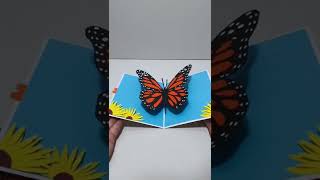 Butterfly pop up card tutorial  Mothers day card ideas very easy  DG Handmade  Shorts [upl. by Thom]