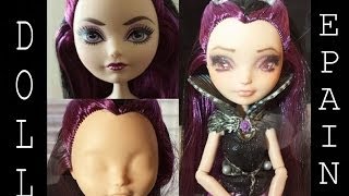 Ever After High doll Raven Queen Repaint [upl. by Oirrad]