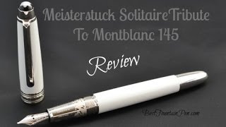 Meisterstuck Tribute to Montblanc 145 Fountain Pen Review [upl. by Beffrey454]