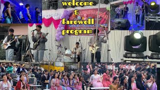 🙏 welcome amp farewell program  farewell 🎶 music 2 amp BBS AmishDarlami mrgurung90 [upl. by Nylitak]