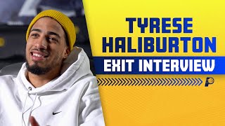 Tyrese Haliburton 202223 Exit Interview  Indiana Pacers [upl. by Connell]