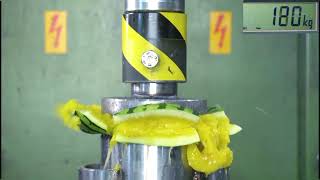 Compilation Crushing Fruits with Hydraulic Press [upl. by Jazmin335]