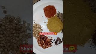 Shahi biryani masalaytshorts subscribetrending zikar food [upl. by Farlay]