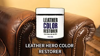 Fixed Cracked Dried faded Leather Sofa with Leather Hero Color Restorer [upl. by Selena313]