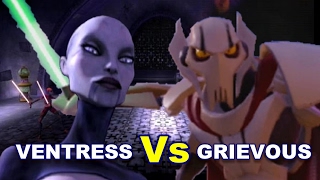 Lightsaber Duels  Asajj Ventress vs General Grievous [upl. by Melessa217]