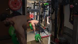 BDB20 HOME GYM HACK Turn your squat rack into a back extension heres how homegymdiy diy [upl. by Ahsennod593]