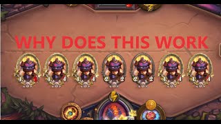 The Craziest Battlegrounds Strategy That Works Hearthstone [upl. by Eelinnej112]