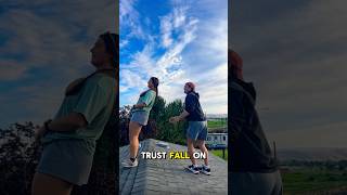 40ft high TRUST FALL😬😳 fyp shorts comedy [upl. by Panther]