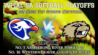 WPIAL 5A Softball Playoffs Armstrong vs Western Beaver [upl. by Ledif385]