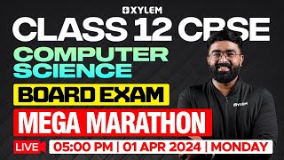 Class 12 CBSE Computer Science  Board Exam  Mega Marathon  Xylem CBSE 11 amp 12 [upl. by Trstram]