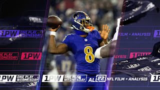 1PW THE UNDER CENTER PLAY ACTION GAME HAS FREED UP LAMAR JACKSON  RAVENS OFFENSE ANALYSIS ravens [upl. by Lipps689]