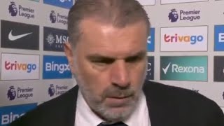 Not Good Enough  Ange Postecoglou Post Match interview Chelsea 20 Tottenham [upl. by Wojak838]