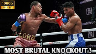 Devin Haney vs Yuriorkis Gamboa Full Highlights  KNOCKOUT  Best Boxing Moment 2024 [upl. by Naghem357]