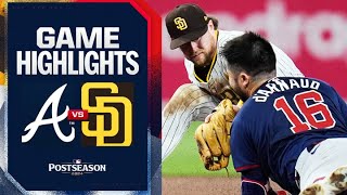 Braves vs Padres NL Wild Card Game 1 Highlights 10124  MLB Highlights [upl. by Nnaylrebmik308]