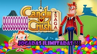 Como Ter Jogadas ILIMITADAS No Candy Crush Saga [upl. by Delmar]