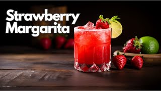 Strawberry Margarita Recipe  Easy Cocktail Tutorial [upl. by Redfield]