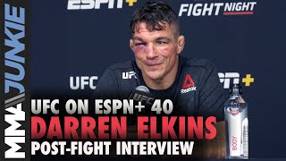 After saving career Darren Elkins wants Kron Gracie  UFC on ESPN 40 postfight interview [upl. by Gross]