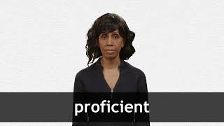 How to pronounce PROFICIENT in American English [upl. by Antonia]