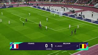 PES 2021 Gameplay  France  Belgique  Ligue des Nations 2024 [upl. by Fermin469]