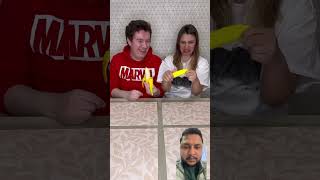 Real banana vs fake banana challenge banana funny comedy remixmagic shorts [upl. by Tilney]