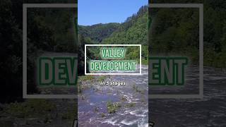 River Valley in 3 stages shorts education geology river [upl. by Asilahs]