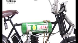 BSA green motorbike tin model [upl. by Eeresed]