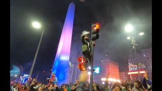 Argentina Campeón de América Una vuelta por el Obelisco y alrededores a las 3 AM [upl. by Derwin20]