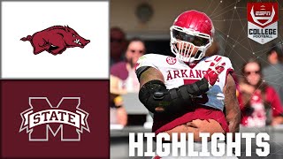 Arkansas Razorbacks vs Mississippi State Bulldogs  Full Game Highlights [upl. by Elizabet]