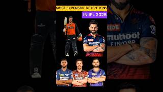 😱Most Expensive Retain Players in ipl 2025🔥😱shortvideoshortvideoiplexplorecricket [upl. by Ameerak]