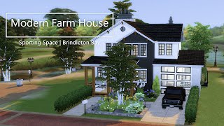 Modern Farm House in Brindleton Bay  The Sims 4  Stop Motion Build  No CC [upl. by Islean795]