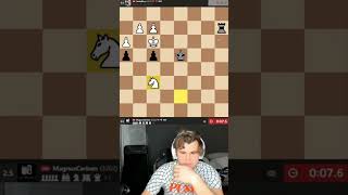 Rook vs Knight but it is Magnus chess shorts magnus carlsen [upl. by Ecirtnas60]