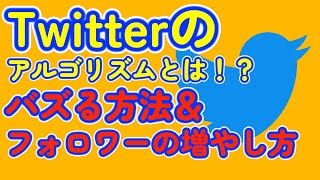 Twitterのアルゴリズムとは！？バズる方法＆フォロワーの増やし方 [upl. by Eleph73]