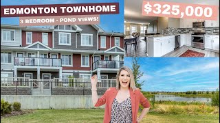 South Edmonton house for sale 3 storey townhome with pond views for sale in Edmonton Alberta [upl. by Gavan136]