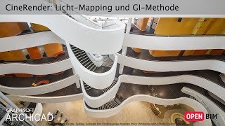 ARCHICAD 21  CineRender LichtMapping und GIMethode [upl. by Adama69]