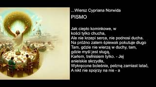 Wiersz Cypriana Norwida  PISMO [upl. by Gale]