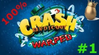 🔴 Willkommen im Zeitstrudel 📦 Crash Bandicoot 3 Warped Deutsch  German 100 Playthrough 1 [upl. by Nnyre976]