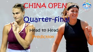 Aryna Sabalenka vs Karolína Muchová  2024 China OpenWTA 1000 Quarterfinal Match Preview [upl. by Giarc]