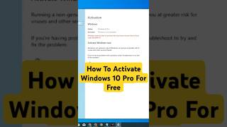 How To Activate Windows 10 Pro For Free [upl. by Ajram835]