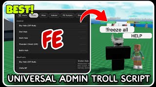 FE  Universal Admin Trollin Script  ROBLOX SCRIPTS  Super OP Trolling Script Hub [upl. by Jorgenson]