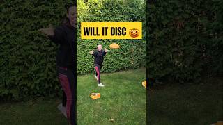 Will it disc 🎃 disc pumpkin discgolf [upl. by Shirleen387]