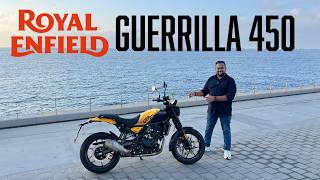 Royal Enfield Guerrilla 450 Walkaround  Launched at ₹ 239000  MotorBeam [upl. by Gurias]