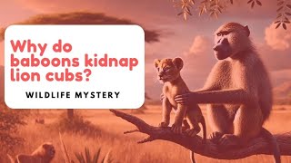 Why do Baboons STEAL LION CUBS [upl. by Ianahs]