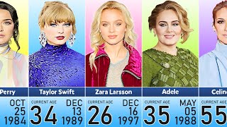 Age of Famous Female Singers in 2024  Youngest to Oldest [upl. by Savick]